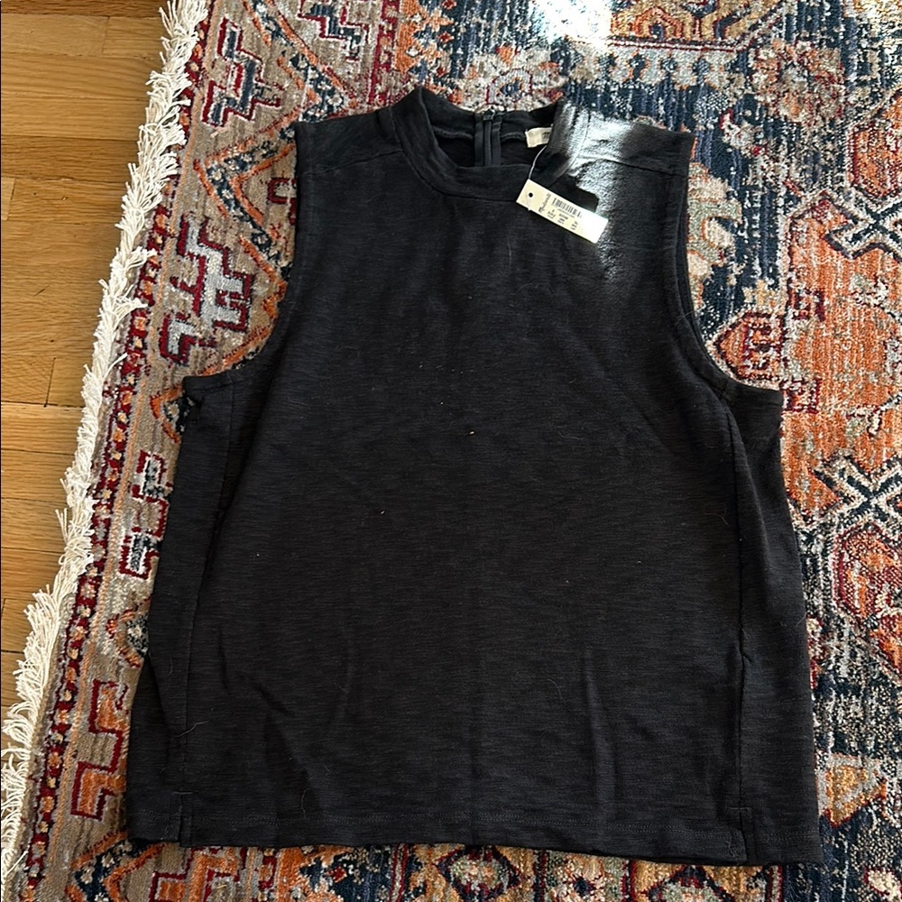 Black Sleeveless Top (Madewell)